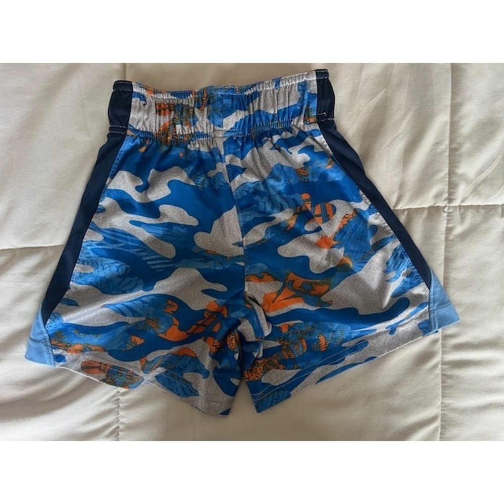 DSG Boys Blue Size 2 XS 4-5 Jungle Camo Inseam Athletic Performance Shorts